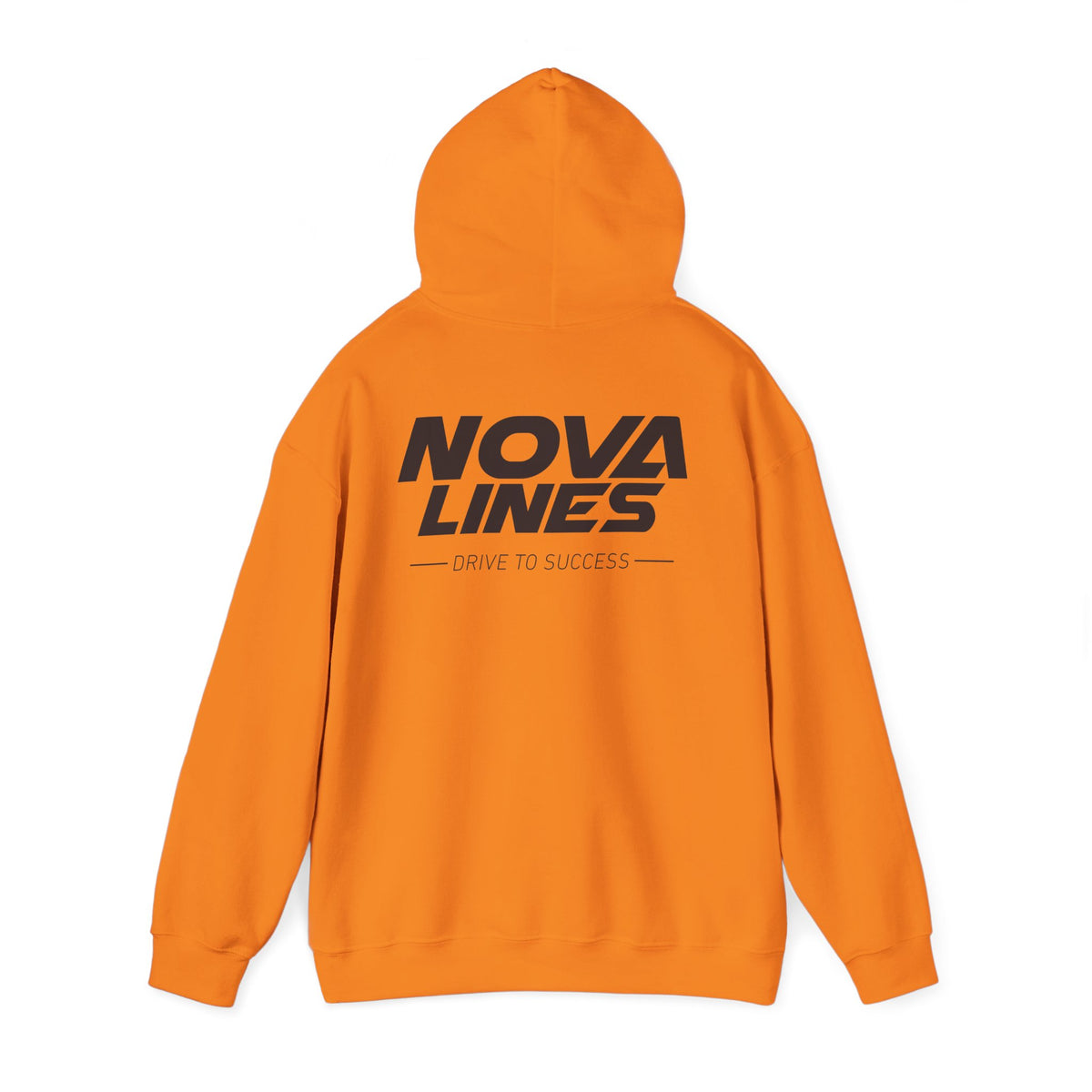 Nova Lines Logo Hoodie — Drive to Success Orange Pullover