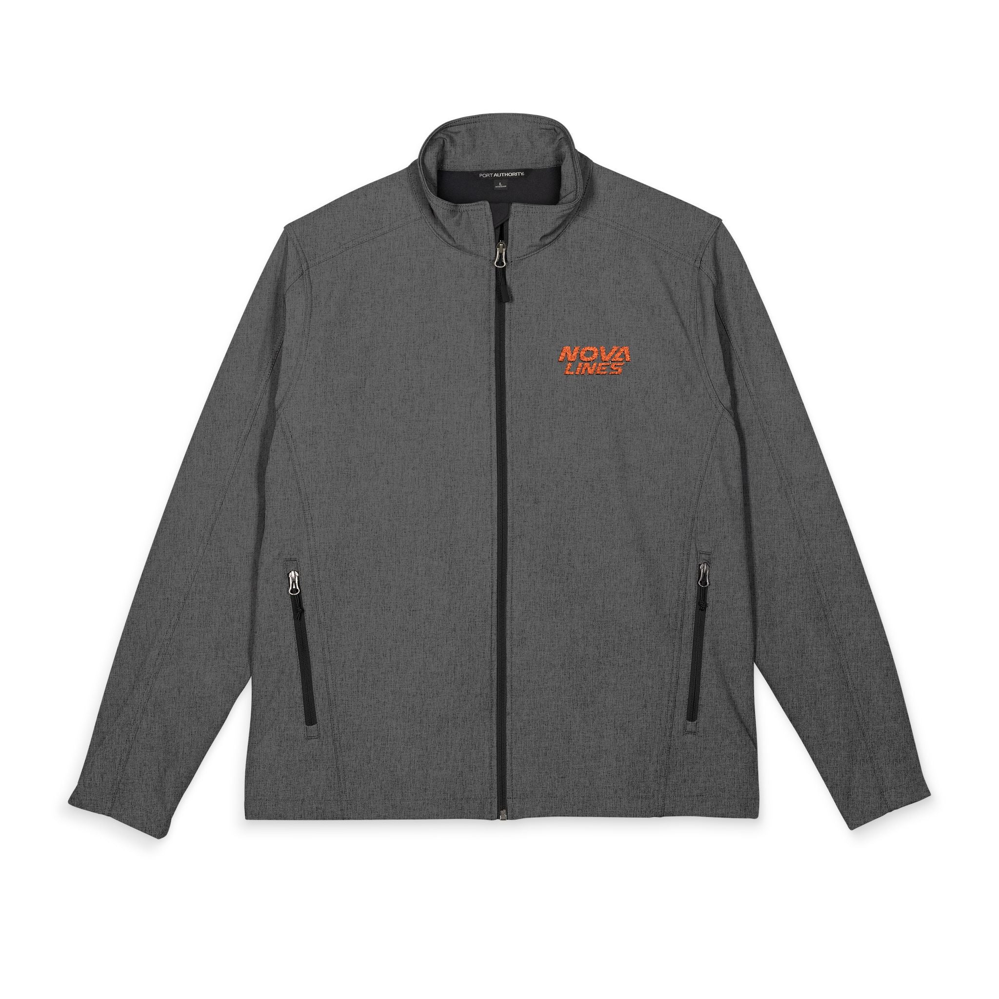 Embroidered Men's Soft Shell Jacket - Gray Port Authority Core