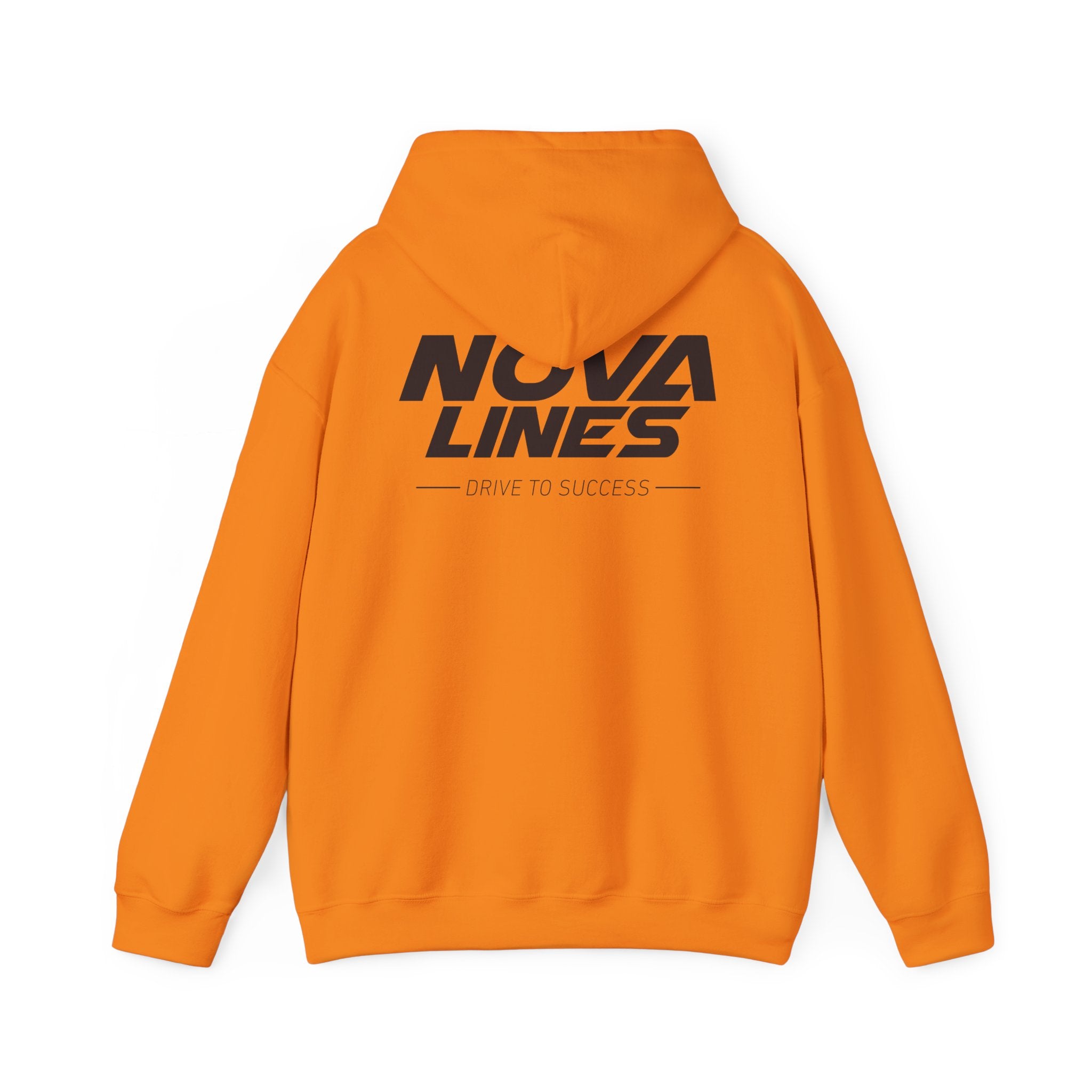 Nova Lines Logo Hoodie — Drive to Success Orange Pullover