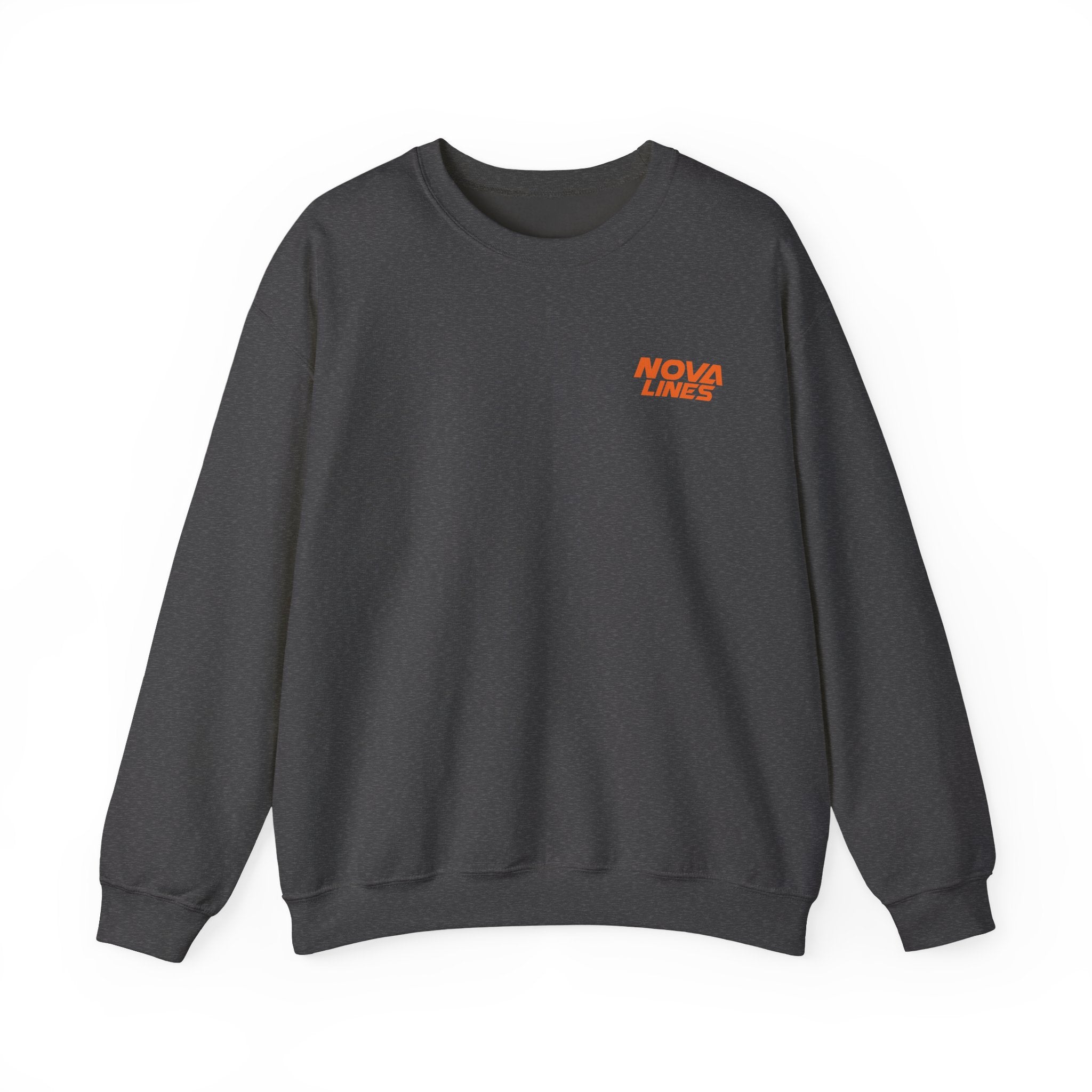 Nova Lines Crewneck Sweatshirt — Branded Logo Pullover (Drive to Success)