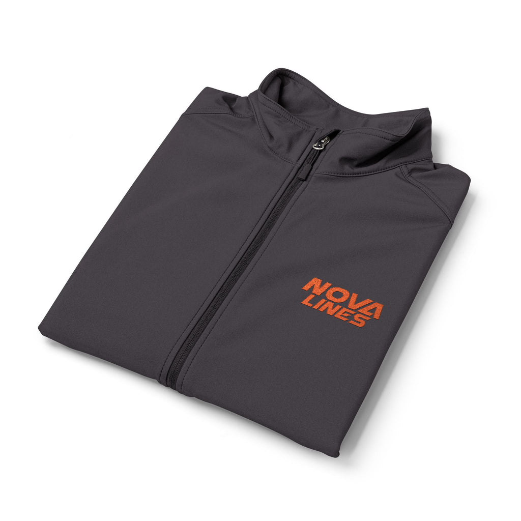 Men's Soft Shell Vest — Small Chest Nova Lines Orange Logo