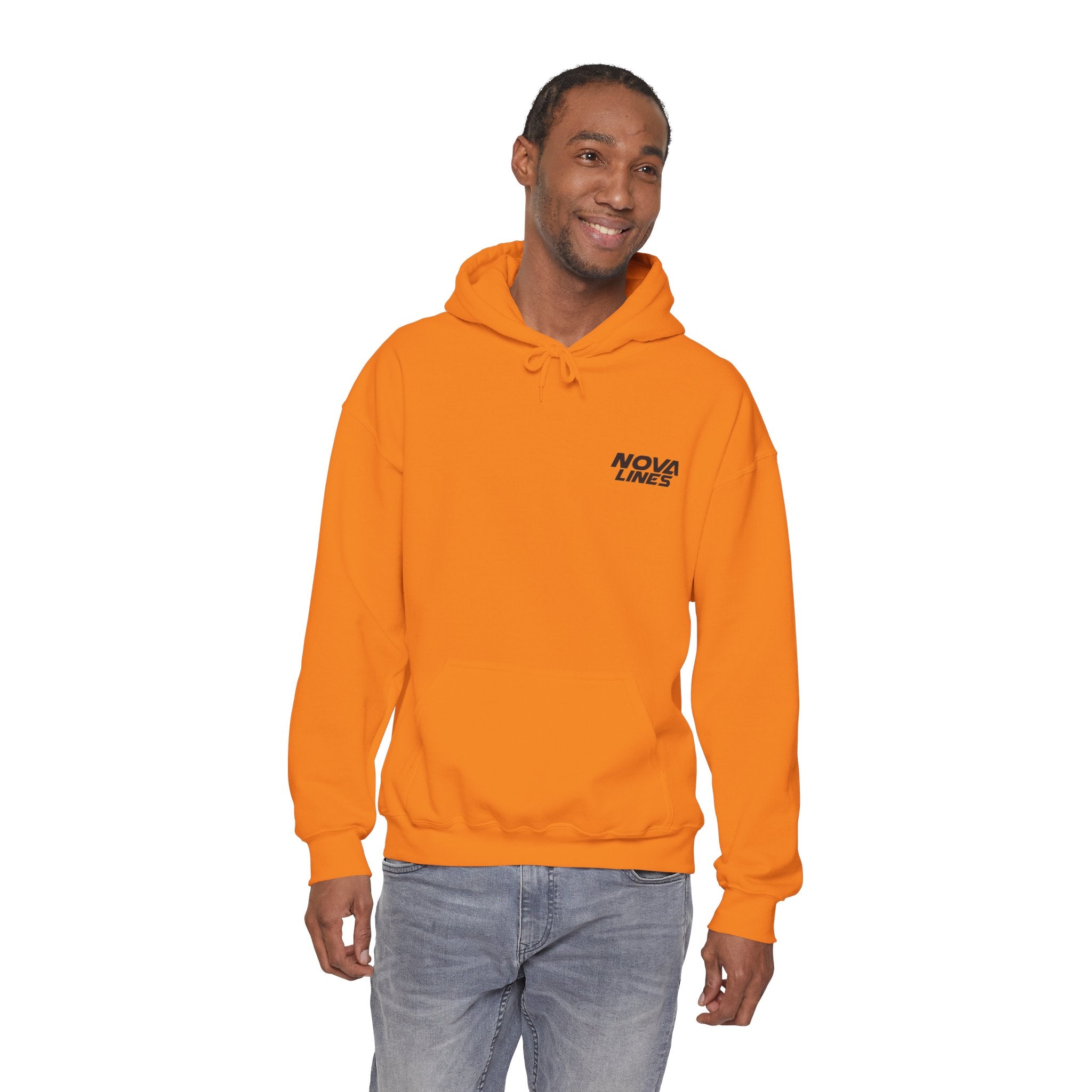 Nova Lines Logo Hoodie — Drive to Success Orange Pullover