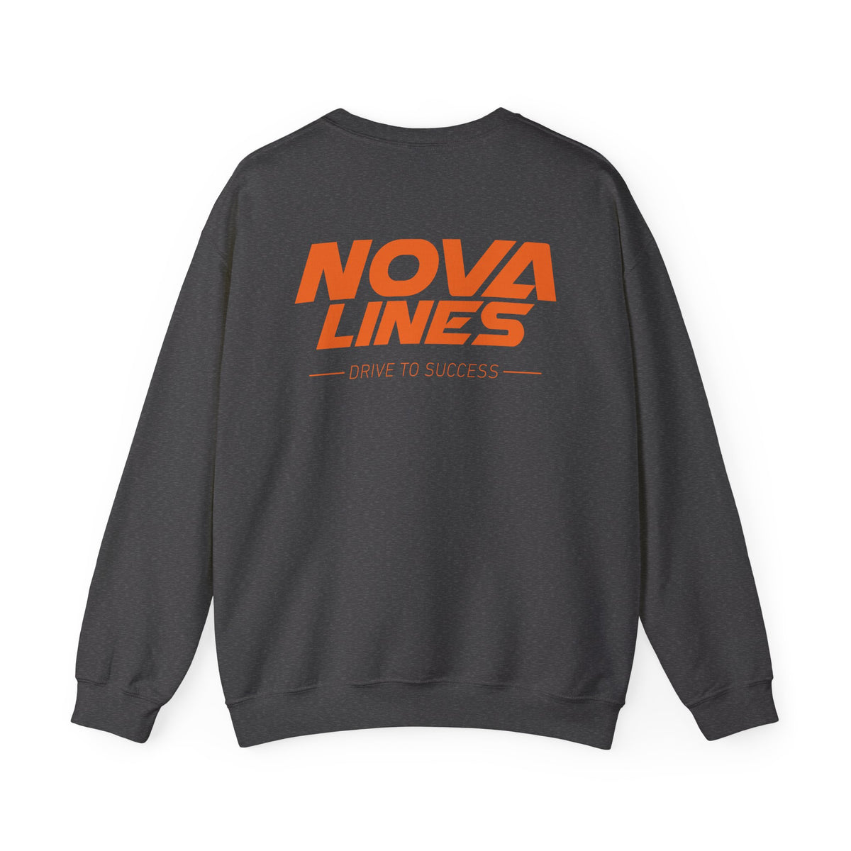 Nova Lines Crewneck Sweatshirt — Branded Logo Pullover (Drive to Success)