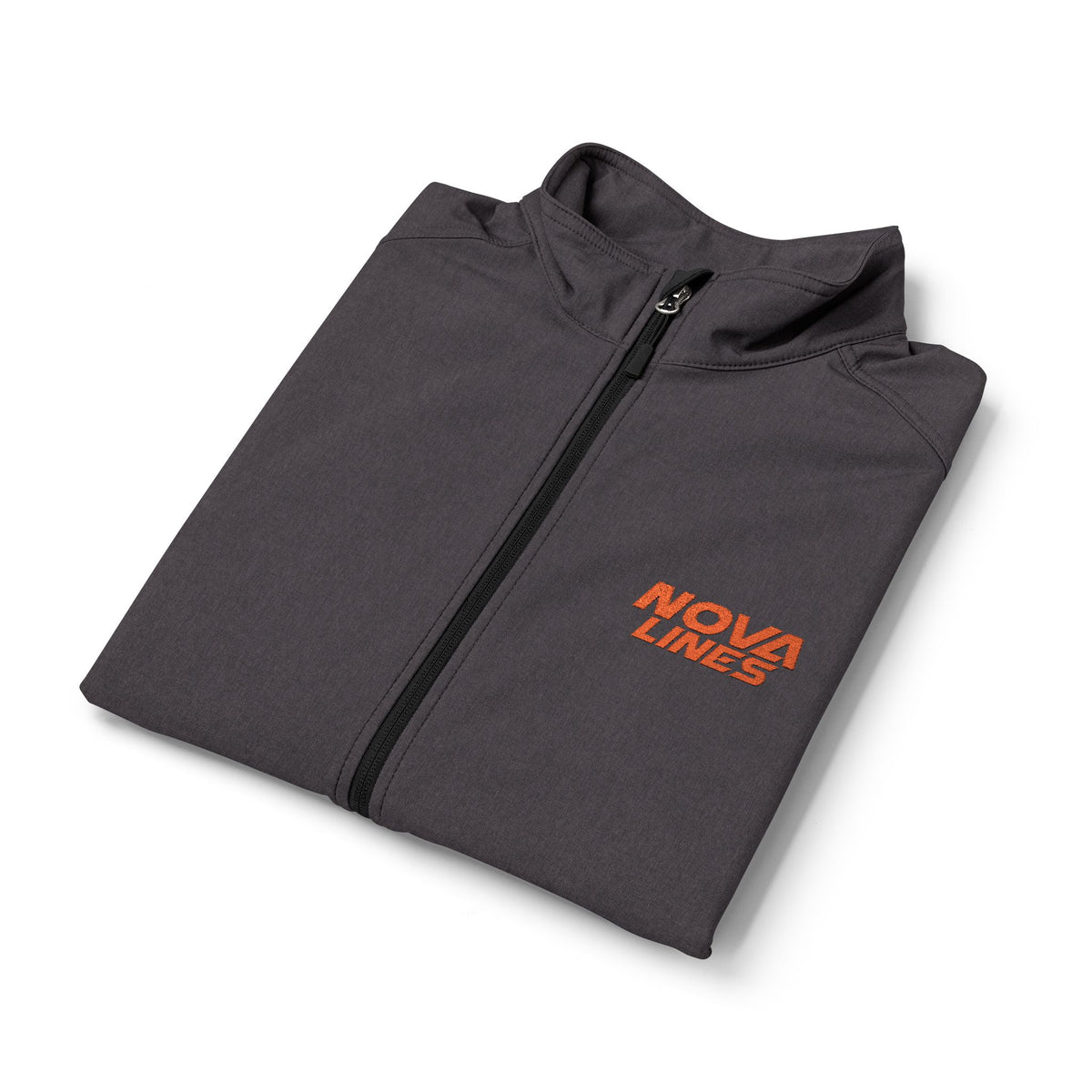 Men's Soft Shell Vest — Small Chest Nova Lines Orange Logo