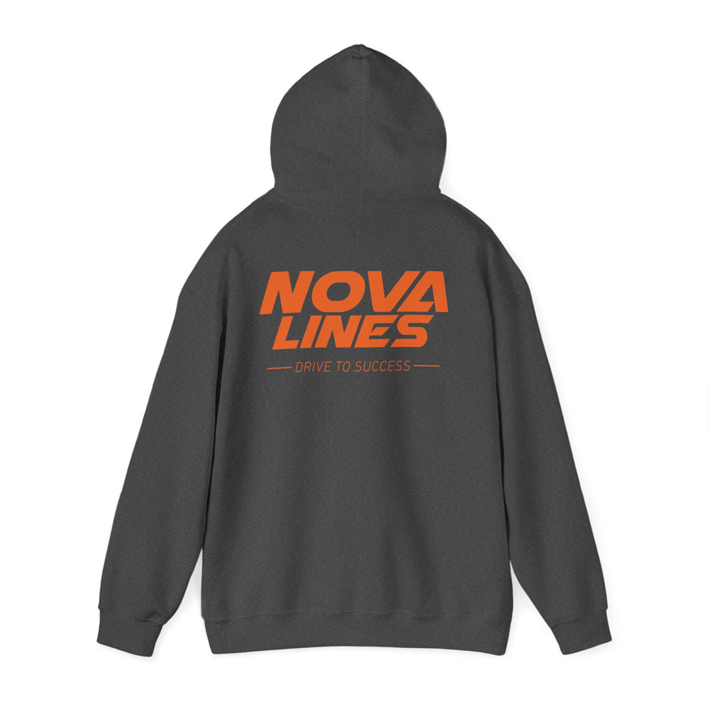 Nova Lines Logo Hoodie — Drive to Success Orange Pullover