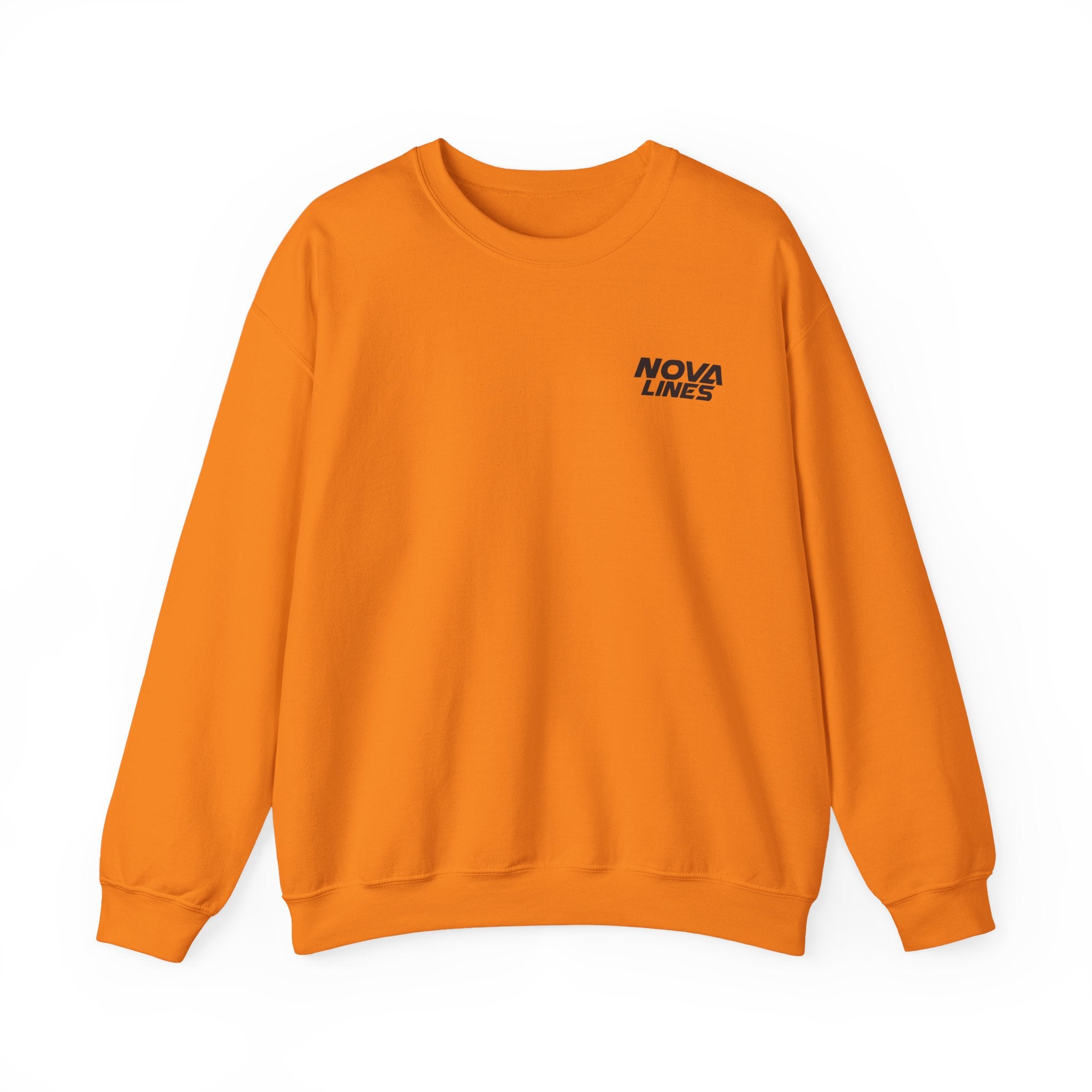 Nova Lines Crewneck Sweatshirt — Branded Logo Pullover (Drive to Success)