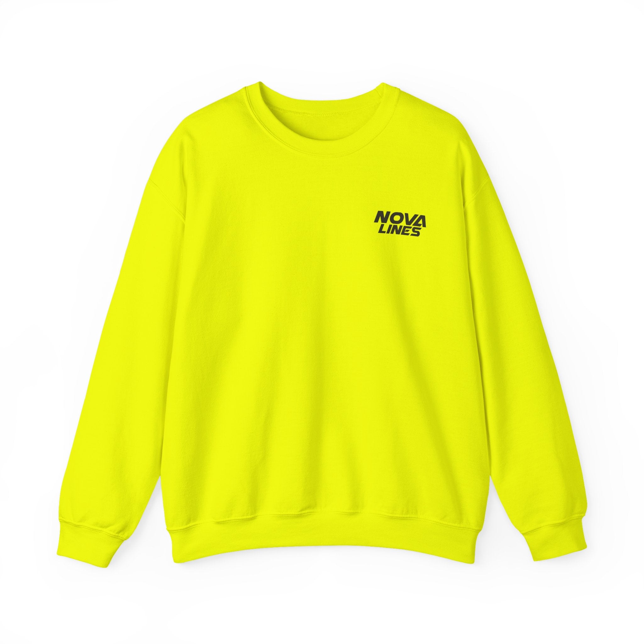 Nova Lines Crewneck Sweatshirt — Branded Logo Pullover (Drive to Success)