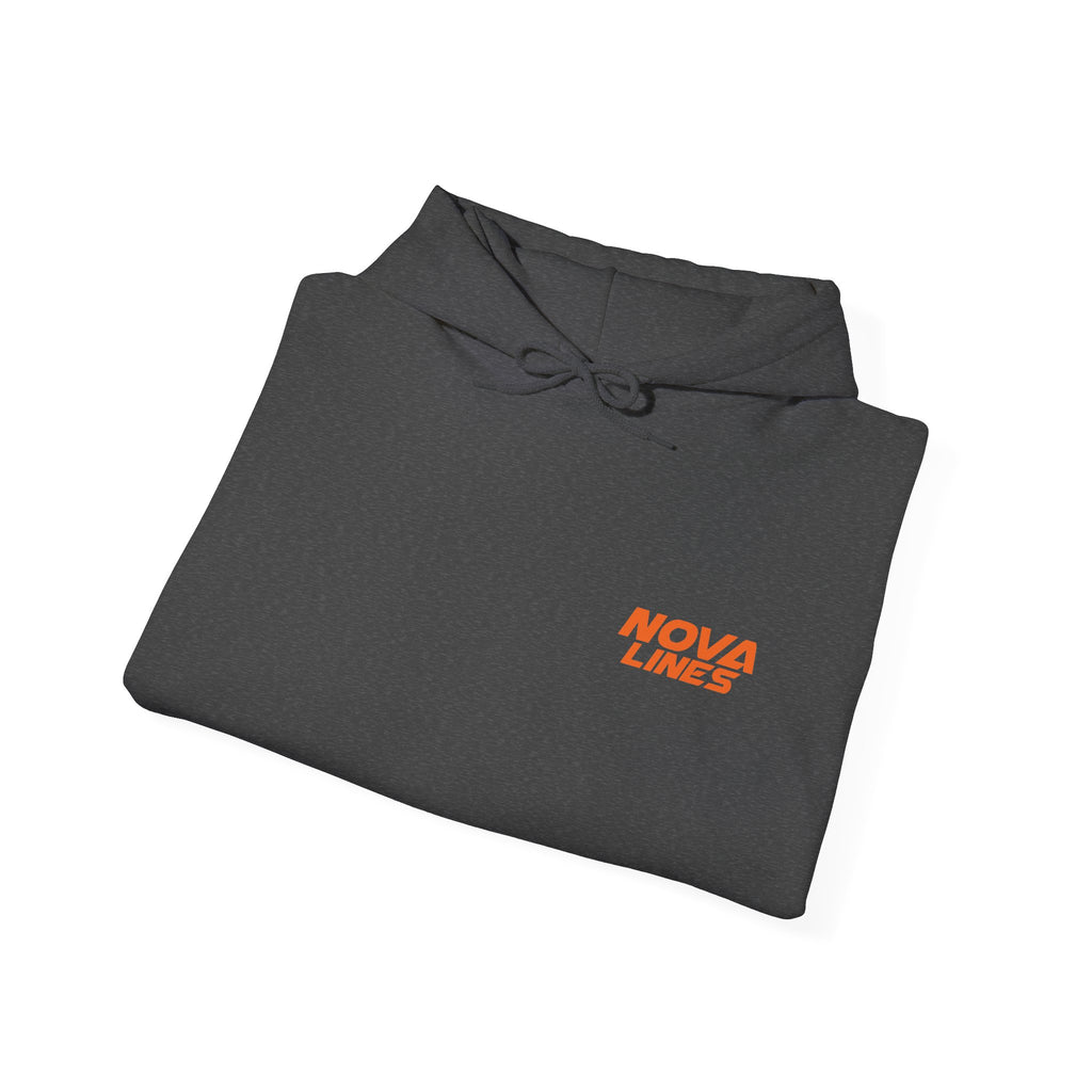 Nova Lines Logo Hoodie — Drive to Success Orange Pullover