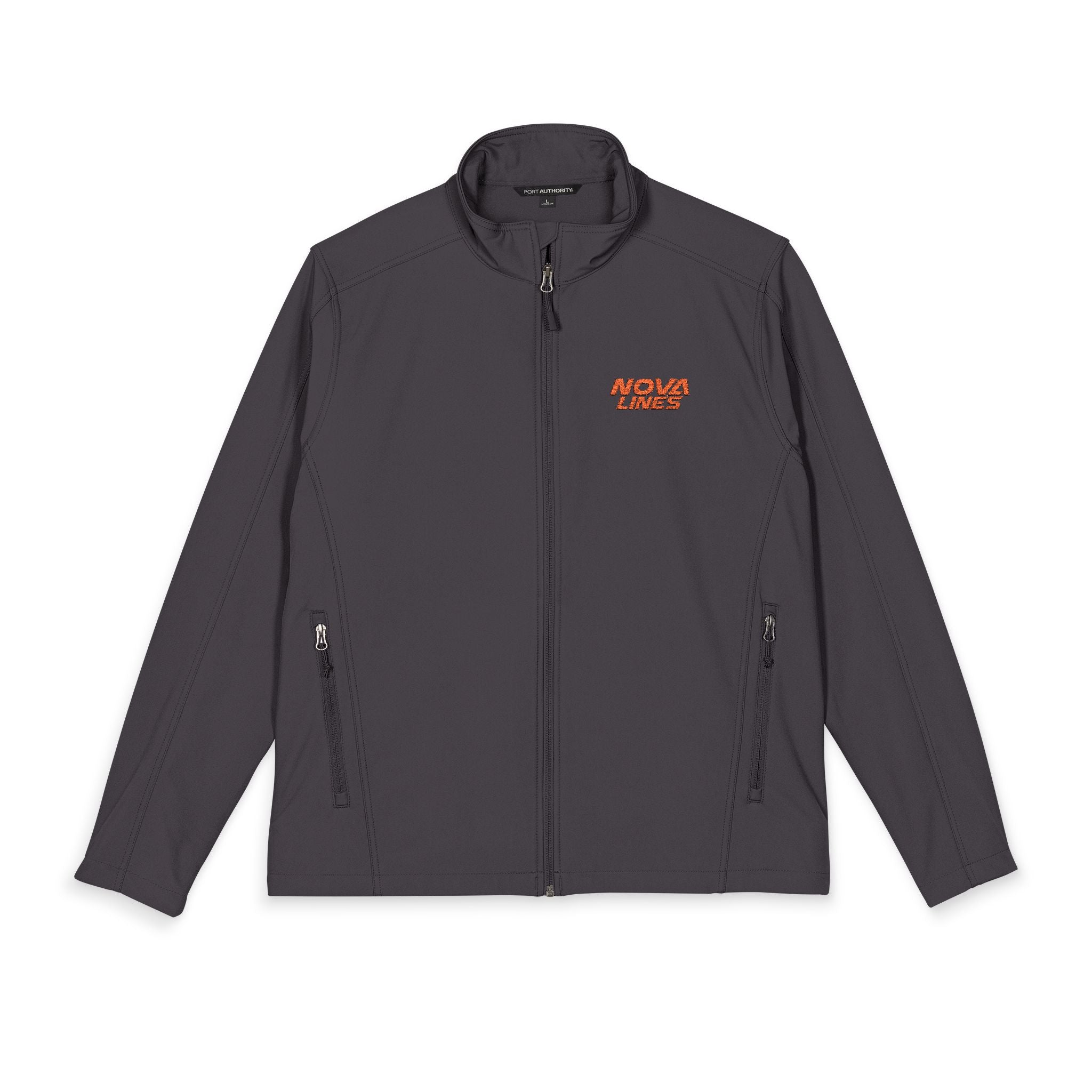 Embroidered Men's Soft Shell Jacket - Gray Port Authority Core