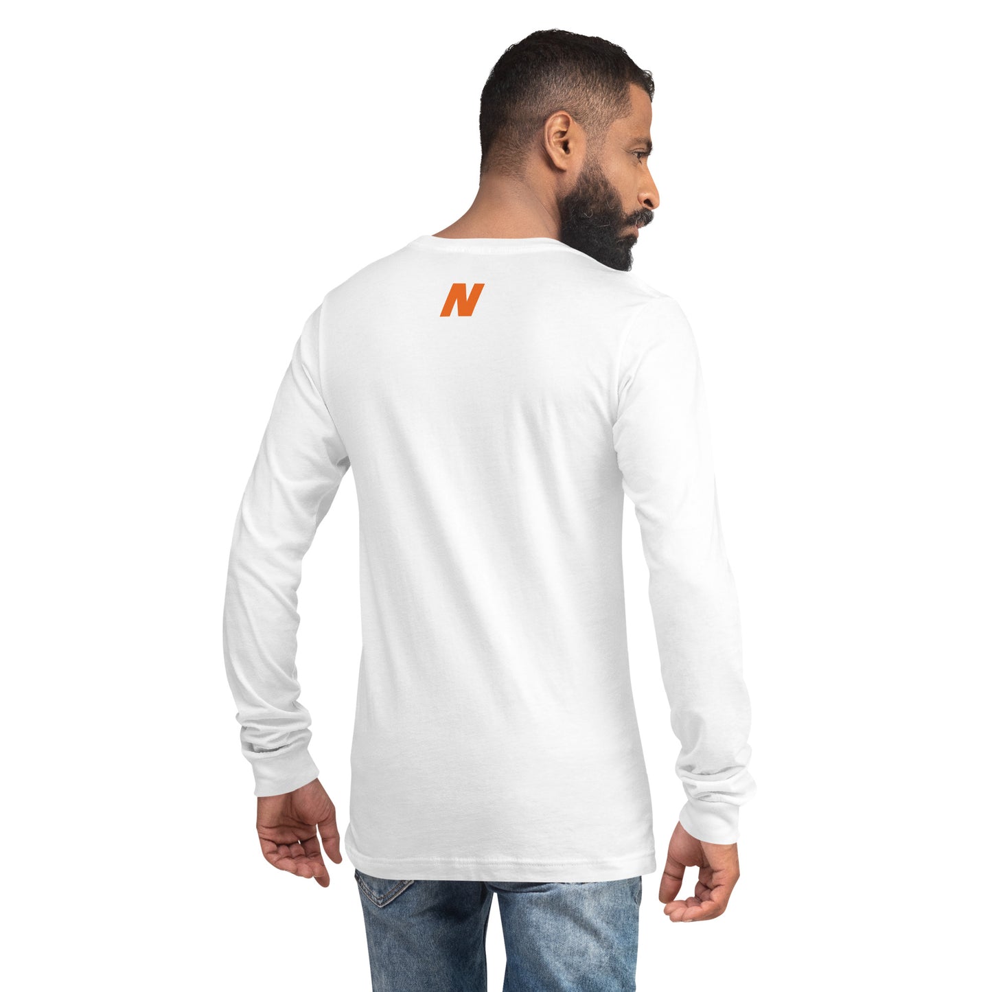 White Unisex Long Sleeve Tee